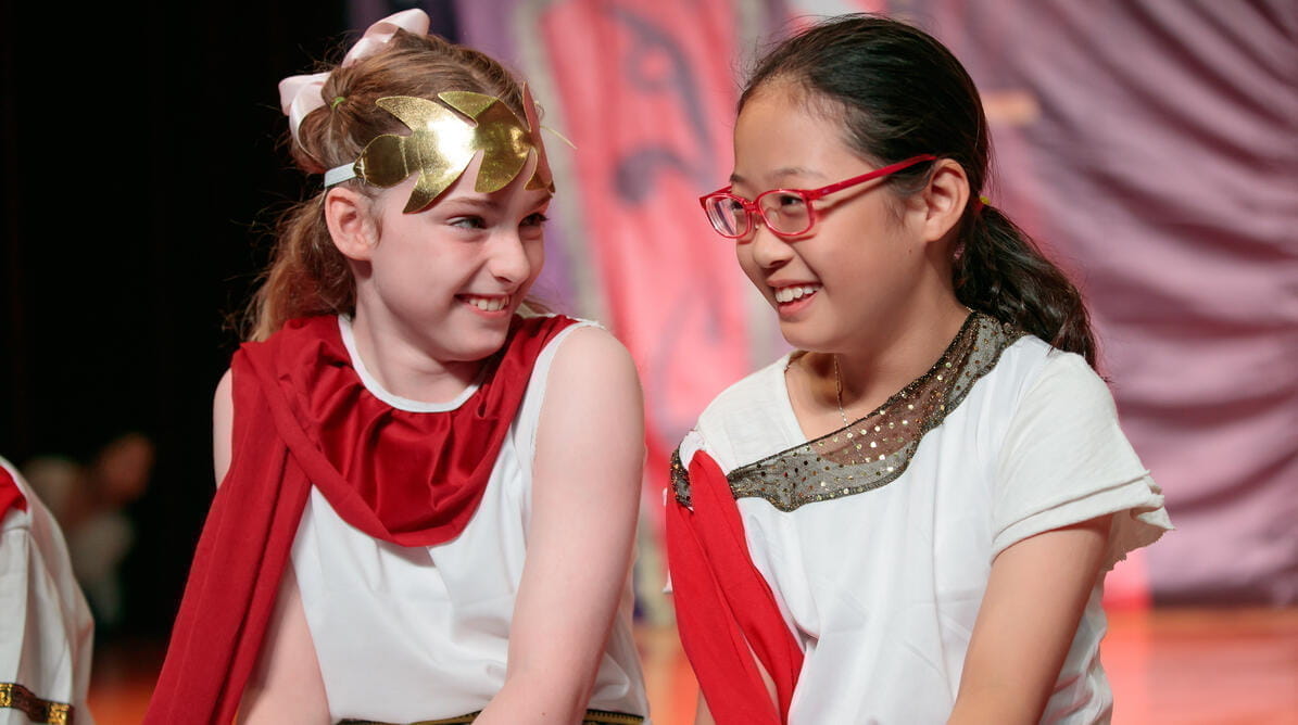 Students in a Drama performance